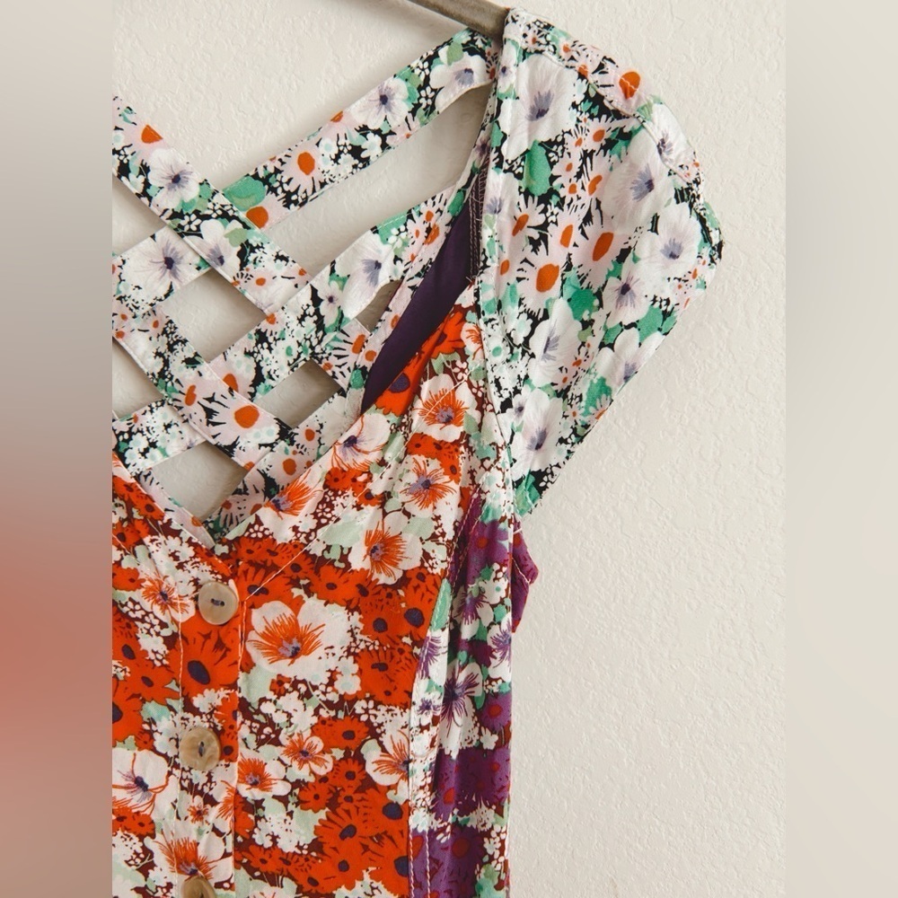 Maeve by Anthropologie Floral Print Maxi Dress - US size 00 - Picture 5 of 14